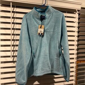 Chubbies Light Blue Fleece Quarter-Zip Brand New NWT Size Medium
